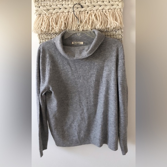 Woolovers Merino Fitted Turtle Neck Jumper Knitted Sweater Large - Picture 1 of 3
